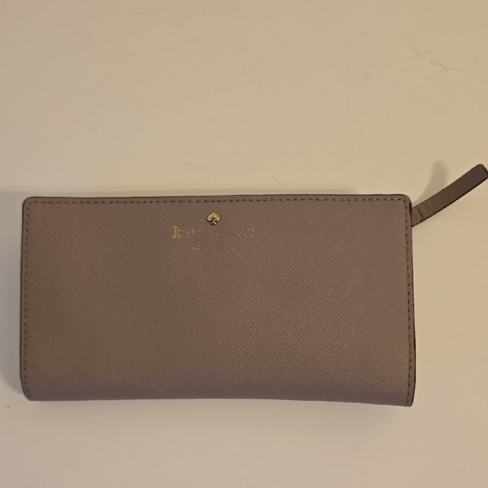 Kate Spade New York Mauve Saffiano Zip Wallet